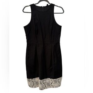 Ann Taylor Black Dress with Lace Detail